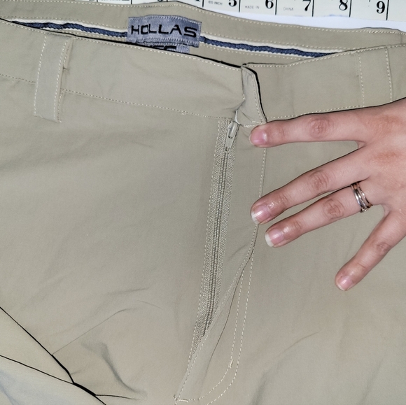 Hollas XFC Mens Khaki Golf Wear Athleisure Nylon Pants - Picture 7 of 9